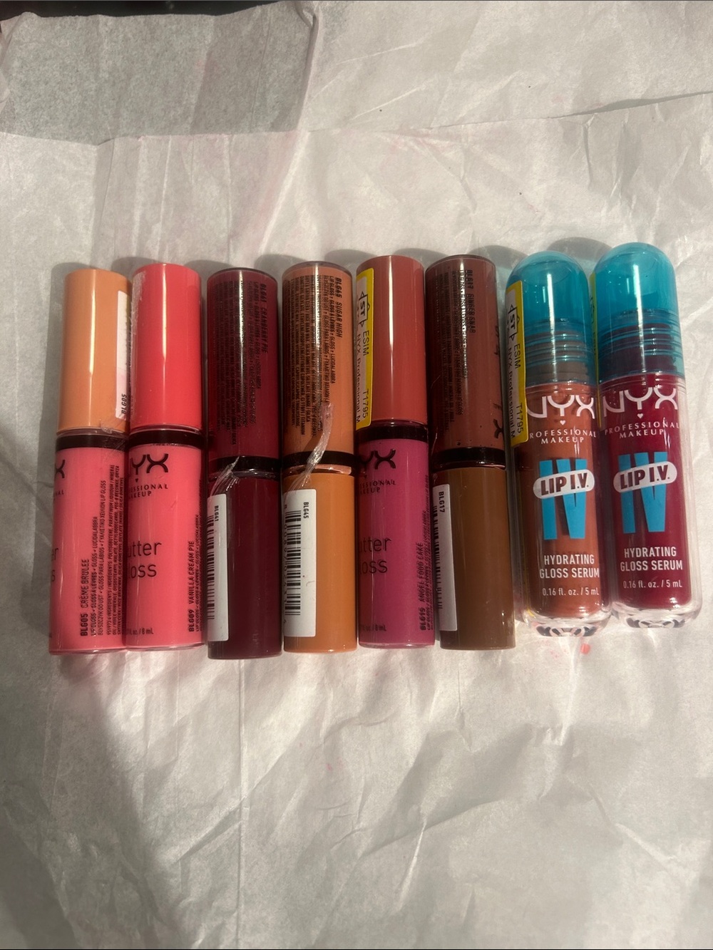 Nyx butter gloss and lip IV bundle brand new